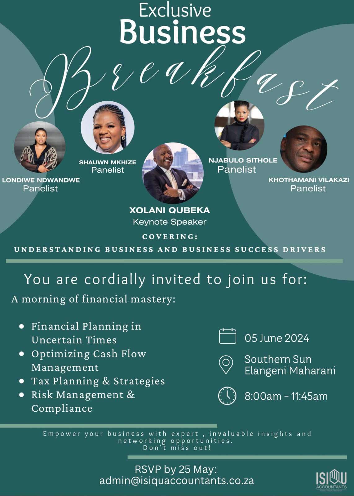 Mr. Qubeka’s Recent Event